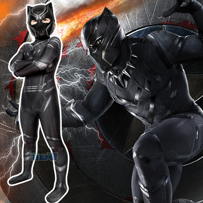 taobao agent Man Sky Captain 3 Civil War Black Panther Titzla Children Tights COS J19002bA-KID