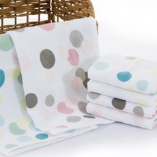 Полотенце для гостиницы 上海三利印圆圈中巾a723（二套六条）兰棕绿三色，送浪莎童袜一双