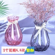 Bình thủy tinh sáng tạo châu Âu cây thủy canh xanh khô hoa chèn bình dụng cụ nhà hàng phòng khách trang trí đồ trang trí - Vase / Bồn hoa & Kệ