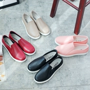 Mùa hè thời trang giày mưa nữ dành cho người lớn nhà bếp bằng phẳng đặc biệt giày không thấm nước ngắn ống cao su giày sinh viên chống trượt giày nước