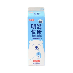 Meiji Youyang плюс кальций с нулевым жировым молочным кислотным напитком 950 мл/коробка