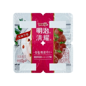 Meiji Qingyao Flavor, Syr, сладкие клубничные фрукты 100G*4