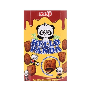 Печенье Meiji Panda с двойным шоколадным сэндвичем, 50 г/коробка, импортировано из Сингапура