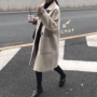 Mùa thu đông 2018 phiên bản Hàn Quốc mới của Hepburn dành cho nữ áo khoác len ấm áp dành cho học sinh trong phần dài của áo choàng len thủy triều áo măng tô nữ