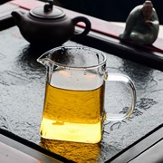 Chịu nhiệt nhiệt độ cao thủy tinh Kung Fu trà đặt dày công lý cup với trà trà rò rỉ đặt trà biển cốc vuông
