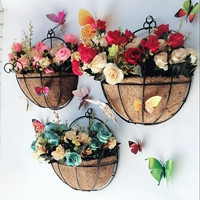 Cây treo hoa trang trí trong nhà treo tường hoa nhựa hoa mây phòng khách trang trí nhà mô phỏng cắm hoa giả - Hoa nhân tạo / Cây / Trái cây giá lan giả hạc rừng