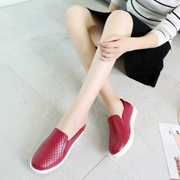 Giày cao gót đế xuồng Hàn Quốc cho nữ thời trang đế bằng phẳng chống trượt thấp giúp giày đi mưa nhà bếp đi giày cao su đặt chân mùa hè