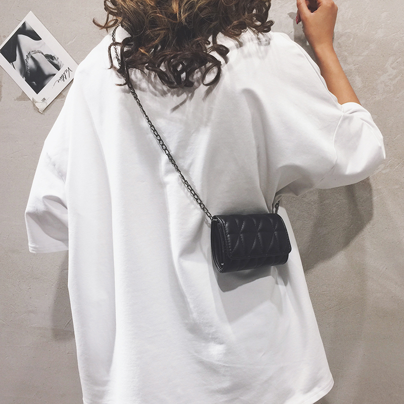 Square Cover Smallsummer like a breath of fresh air chain Small bag 2021 new pattern tide One shoulder Mini Small square bag Versatile fashion Foreign style Messenger