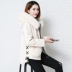 Chống mùa cừu cắt áo khoác nữ mới 2018 mùa đông giả con cáo lông cổ áo lông ngắn Hàn Quốc phiên bản của áo len trùm đầu áo lông trắng Faux Fur
