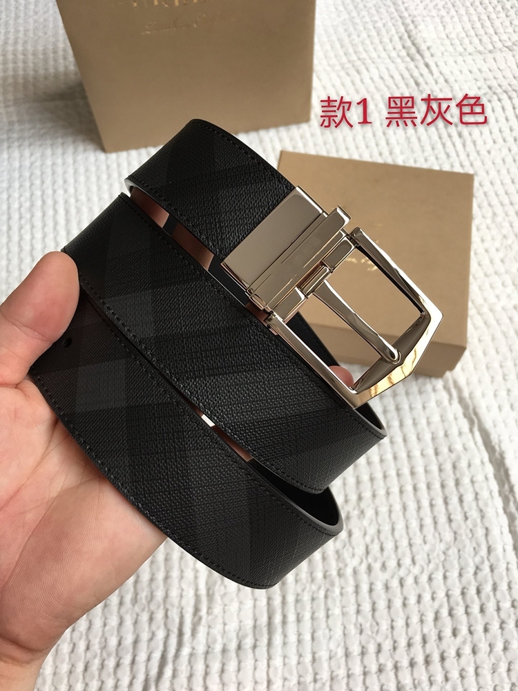 Black Grey (Silver Button)Home B Pin buckle True cow Belt Casual and versatile youth Men's Copper buckle trend Jeans f business affairs belt male