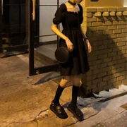 2019 Hàng hóa châu Âu phụ nữ mới thủy triều đầu thu mùa thu nhỏ váy đen váy ngắn siêu cổ tích nữ một chiếc váy mùa hè - A-Line Váy