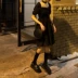 2019 Hàng hóa châu Âu phụ nữ mới thủy triều đầu thu mùa thu nhỏ váy đen váy ngắn siêu cổ tích nữ một chiếc váy mùa hè - A-Line Váy váy liền chữ a dáng dài A-Line Váy
