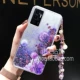 S10E Purple Sand-Dandelion+Bead Flower Bracelet