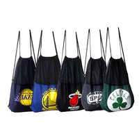 Баскетбольная портативная сетчатая сумка, спортивный рюкзак, футбольная барсетка, надевается на плечо, на шнурках, сделано на заказ