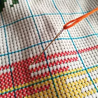 Cross -ударная игла 40 Золотой хвост с большими глазами тупая голова, без рук, № 24 Zhongge 3, протянутая вышитой вышитой иглой, вышитая игла