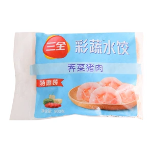 Пельмени Sanquancai с овощами, пастушьей сумой и свининой 900г/пакет