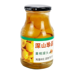 [深山珍品黄桃罐头 680g/瓶]