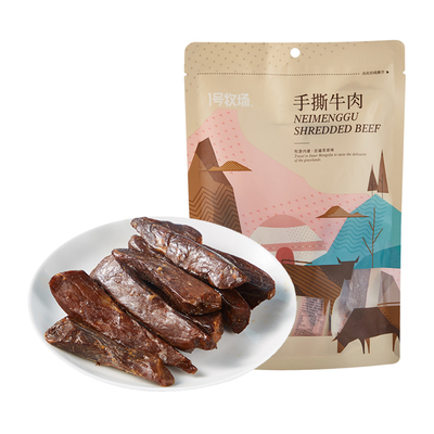 [1号牧场手撕牛肉（香辣味）158g/袋]
