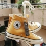Converse 1970s cổ điển tiêu chuẩn Samsung giày nam và nữ vải vàng cao 162054c vàng thấp 162063c - Plimsolls jordan trắng xám