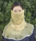 Желтая и белая полоса настоящая шелковая маска Qiaoqi