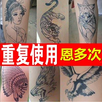 Tattoo phun body painting dán mẫu mô hình lớn không thấm nước lâu dài nam giới và phụ nữ sáng tạo hollow vẽ tay template dập nổi hình xăm dán chống nước