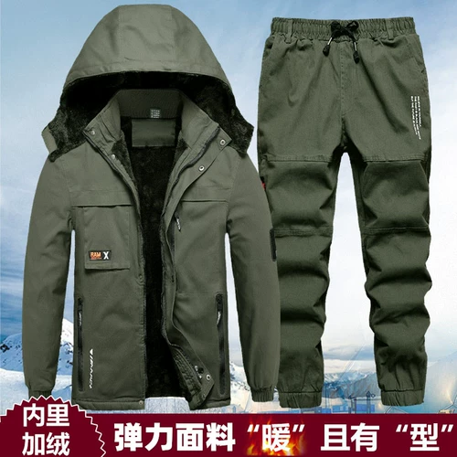 Зимняя эластичная хлопковая утепленная камуфляжная дорожная удерживающая тепло куртка для работы, защита от ожогов