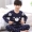 Cartoon Boy Pyjama Mùa hè dài tay Cotton Big Boy Boy Girl Dịch vụ nhà trẻ em Set Crayon Shinchan