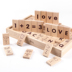 Bằng gỗ bạch đàn alphabetacy động vật kỹ thuật số 120 viên nang kiến ​​thức công nhận domino building blocks giáo dục cho trẻ em đồ chơi Khối xây dựng