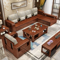 Tất cả rắn sofa gỗ kết hợp giữa phòng khách hiện đại đồ nội thất sofa kép mùa hè và mùa đông mới của Trung Quốc sofa gỗ ghế sofa Kinh tế - Ghế sô pha ghế gấp thành giường