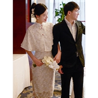 Накидка, длинное ципао, средней длины