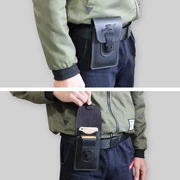 Eo túi nam đa chức năng dọc mặc vành đai túi điện thoại di động sợi da thực tế mặc kháng chiến thuật chống thấm nước nhỏ treo