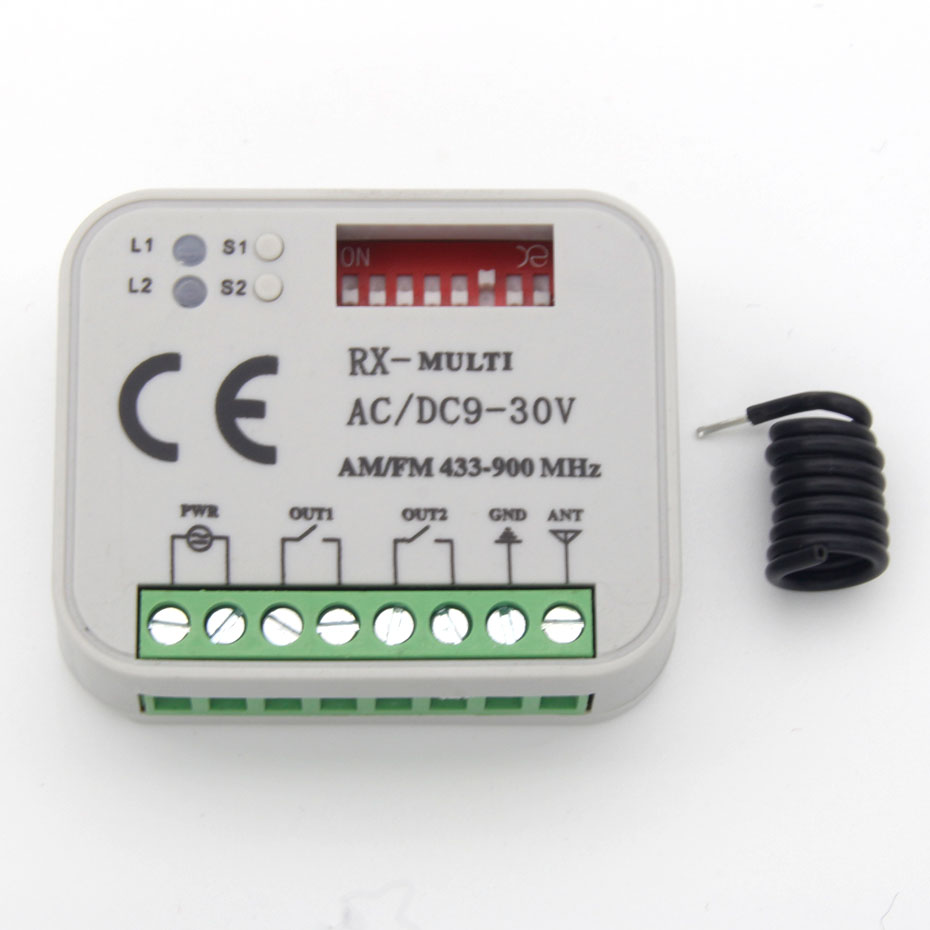 1 Controllerautomatic distinguish  controller 433MHz-900MHz frequency Garage door electric machinery control receiver