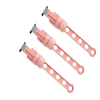 Розовая вешалка, 3 шт