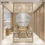 Màn hình gỗ rắn khách sạn phòng khách nhà lối vào hiên phân vùng trang trí hàng rào rỗng hiện đại tối giản sàn Trung Quốc màn hình chỗ ngồi - Màn hình / Cửa sổ mẫu vách ngăn phòng khách và bếp bằng gỗ