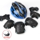 Регулируемый черный синий шлем+защитный механизм