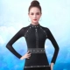 AA6D079 Top с длинным рукавом черный