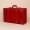 Wine red suitcase with crocodile pattern