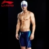 Li Ning quần bơi nam năm quần chuyên nghiệp làm khô nhanh mô hình thời trang đua xe boxer thiết bị bơi kích thước lớn quần áo tắm suối nước nóng quần bơi nam Nam bơi đầm