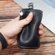 Da tay làm bên trong và bên ngoài lớp đầu tiên của túi da khóa nhà đa chức năng gói thẻ mini lưu trữ túi chìa khóa thật - Trường hợp chính