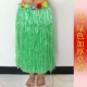 Зеленая двойная соломенная юбка