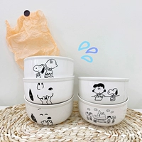Корейская милая мультипликационная щенка керамическая чаша салат миска для чаши для завтрака миска для бокса с высокой температурой с высокой температурой