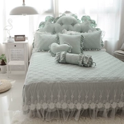 Modal Tencel mat bông giường váy rắn màu công chúa ren gió bedspread 1.51.8m tùy chỉnh Ruanxi - Váy Petti