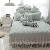 Modal Tencel mat bông giường váy rắn màu công chúa ren gió bedspread 1.51.8m tùy chỉnh Ruanxi - Váy Petti ga giường viền họa tiết