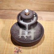 Trang trí cát tím gốm nhang khói lại hương nhang bergamot Guanyin hương đốt trà pet sáng tạo ngược dòng nhang - Trang trí nội thất
