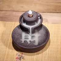 Trang trí cát tím gốm nhang khói lại hương nhang bergamot Guanyin hương đốt trà pet sáng tạo ngược dòng nhang - Trang trí nội thất trang trí phòng ngủ nhỏ cho nữ
