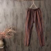 Han Suoyi văn học retro mùa hè phần mỏng bông và vải lanh hậu cung nữ chín điểm là mỏng chân quần sọc dọc quần âu quần bò nữ Quần Harem