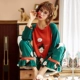 Đồ ngủ nữ mùa xuân và mùa thu cotton dài tay phiên bản Hàn Quốc của lưới đỏ mùa thu và mùa đông nữ dễ thương phục vụ tại nhà - Giống cái