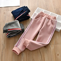 Демисезонные штаны подходит для мужчин и женщин, детские утепленные удерживающие тепло двусторонние бархатные джинсы с начесом, 2020
