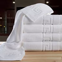 Банное полотенце, хлопковый белый комплект, 3 предмета