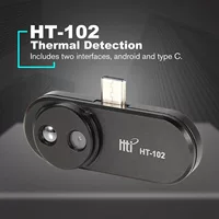 Мобильный телефон Термическая визуализация прибор HT-102 Управляющая термическая визуализация Внешнее портативное инфракрасное инфракрасное инфракрасное прибор USB